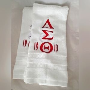 Delta Sigma Theta Embroidered Hand Towel